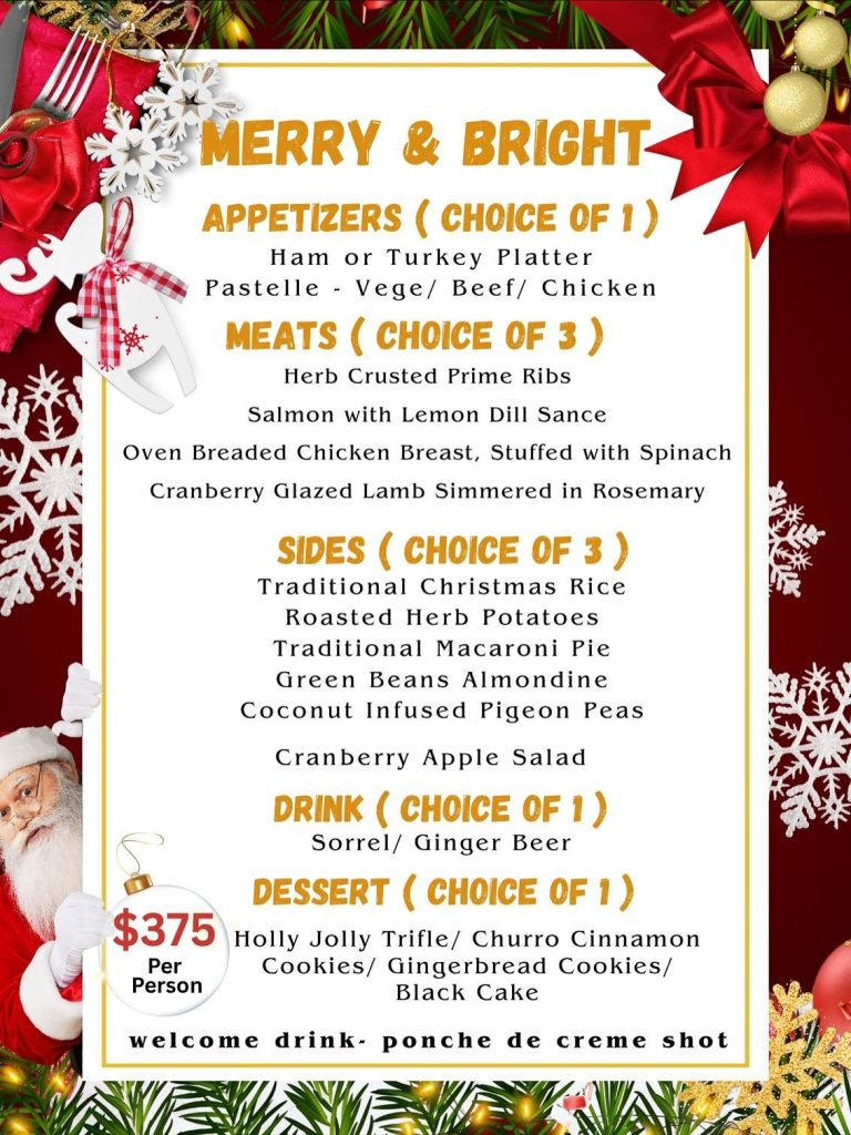 QBS 2025 Christmas Menu 3